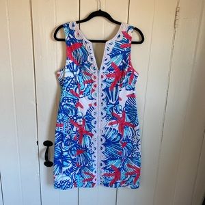 Classic Lilly Pulitzer shift with starfish size 10